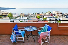 grecja kreta theo hotel balkon